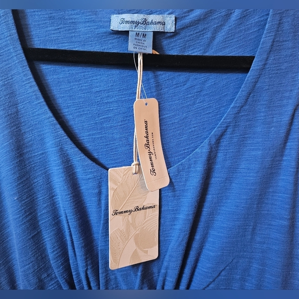 Tommy Bahama Arden Short Ruffle Dress (Cobalt Sea) - Picture 3 of 9
